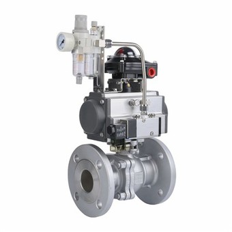 Stainless Steel Flanged Pneumatic Ball Valve
